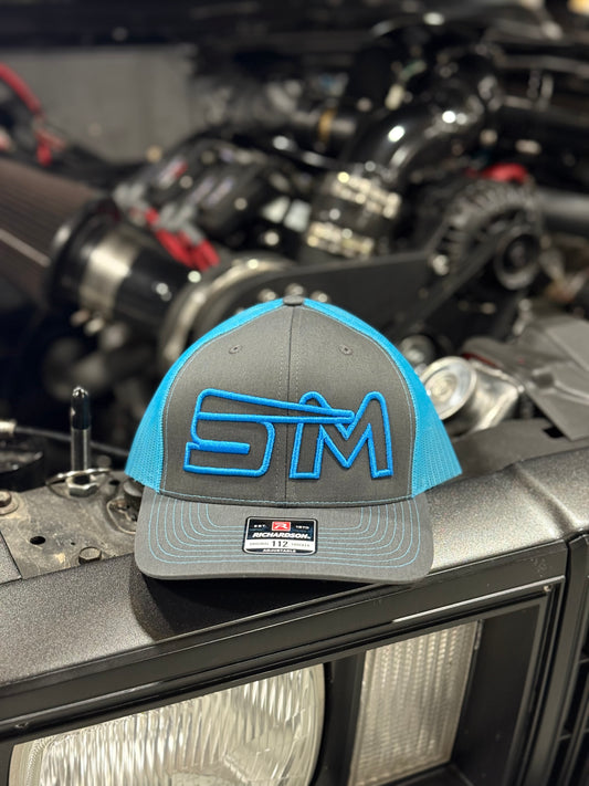 SM Trucker Hat - Neon Blue