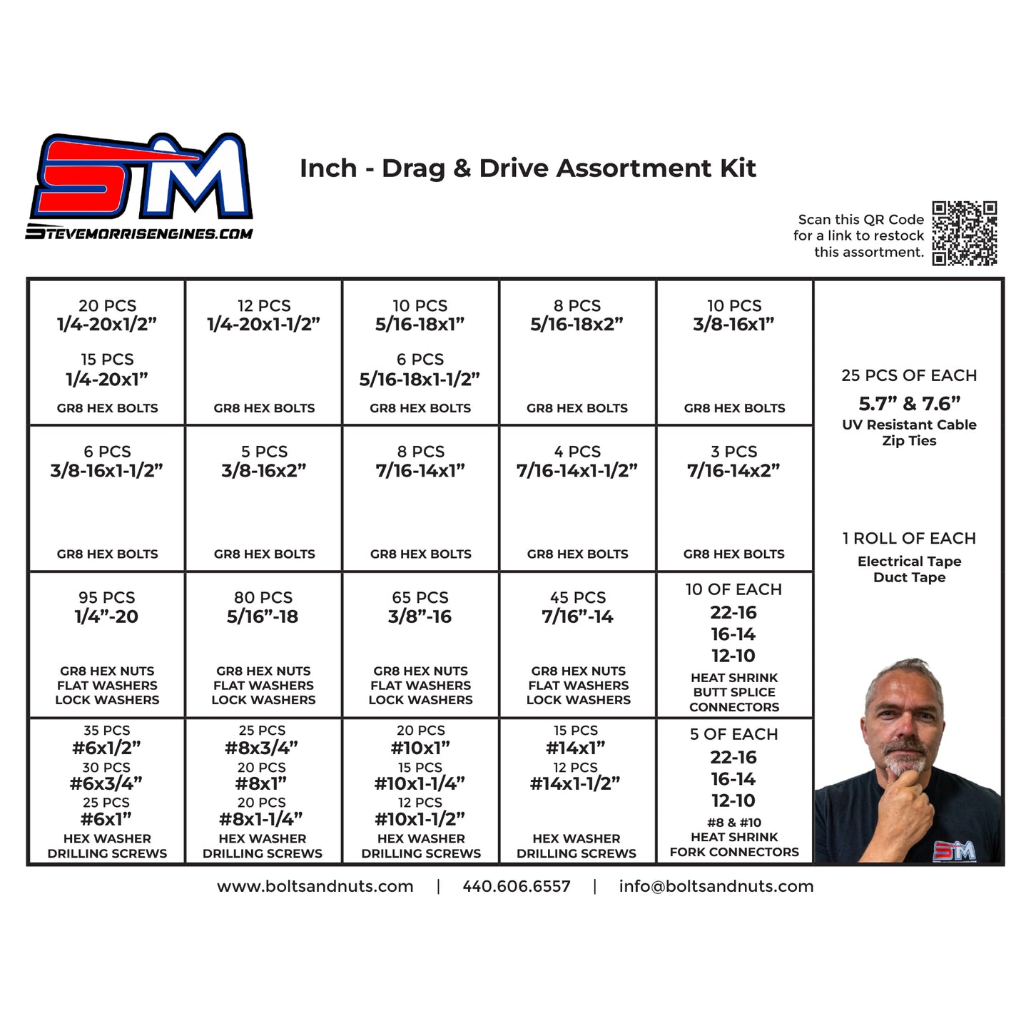 Inch Drag & Drive Assortment Kit – 734 Piece