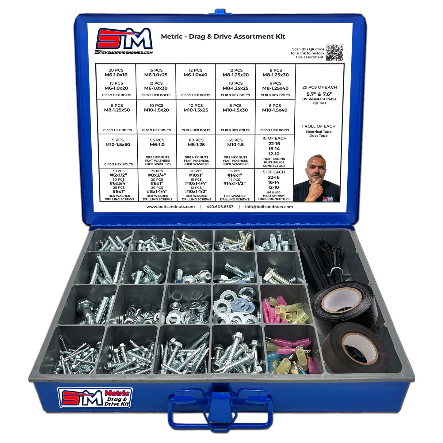 Metric Drag & Drive Assortment Kit – 734 Piece