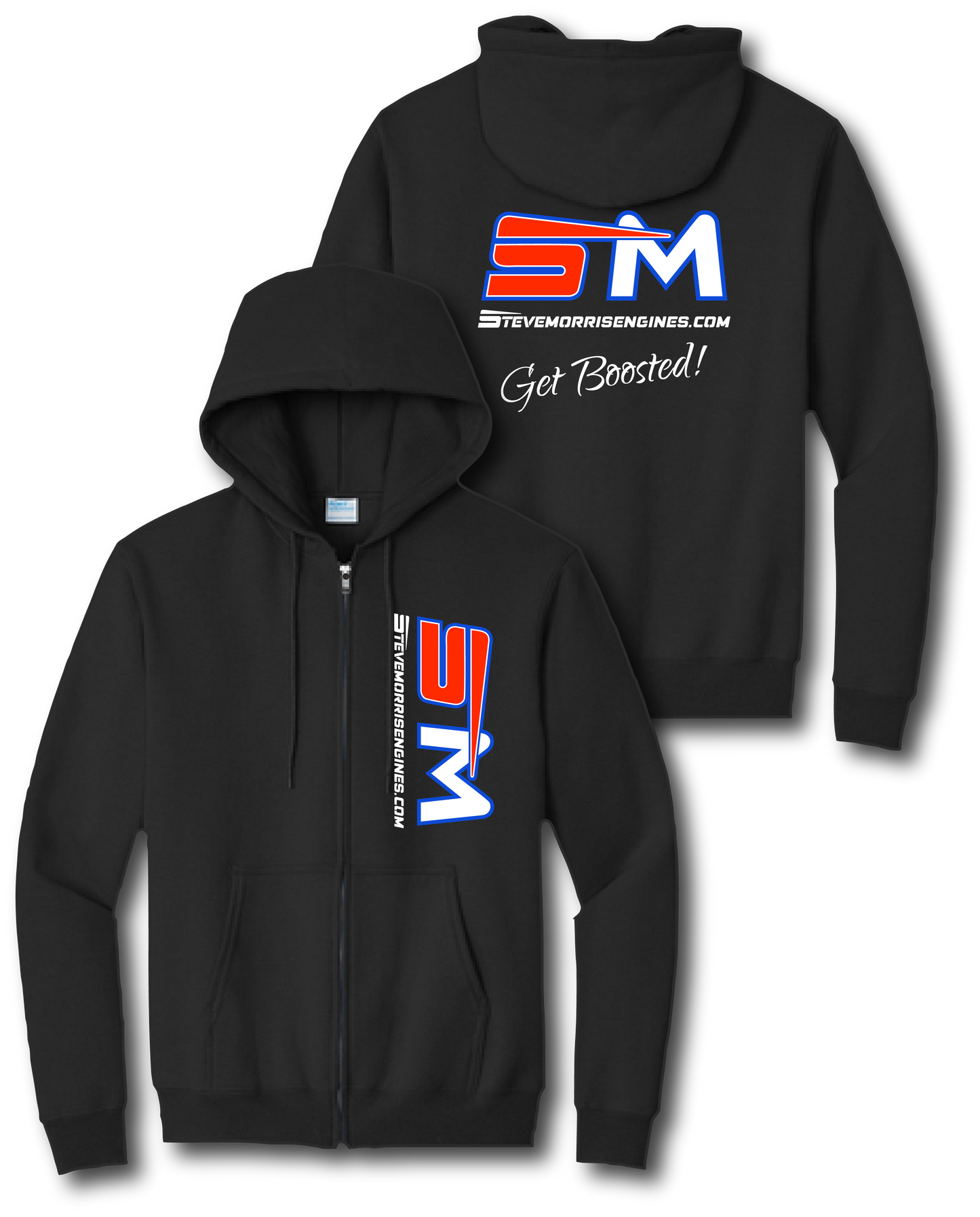 SM Logo Zip Up Hoodie - Blue or Black