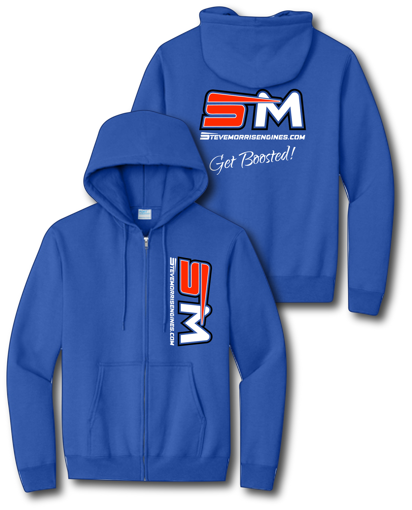SM Logo Zip Up Hoodie - Blue or Black