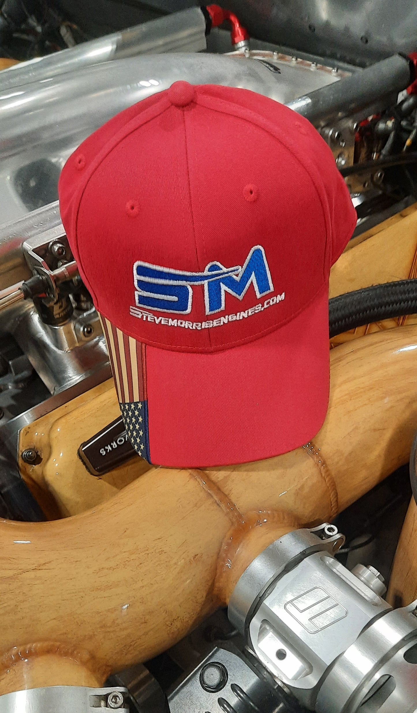 SM USA Flag Hat - Solid Back (Velcro)