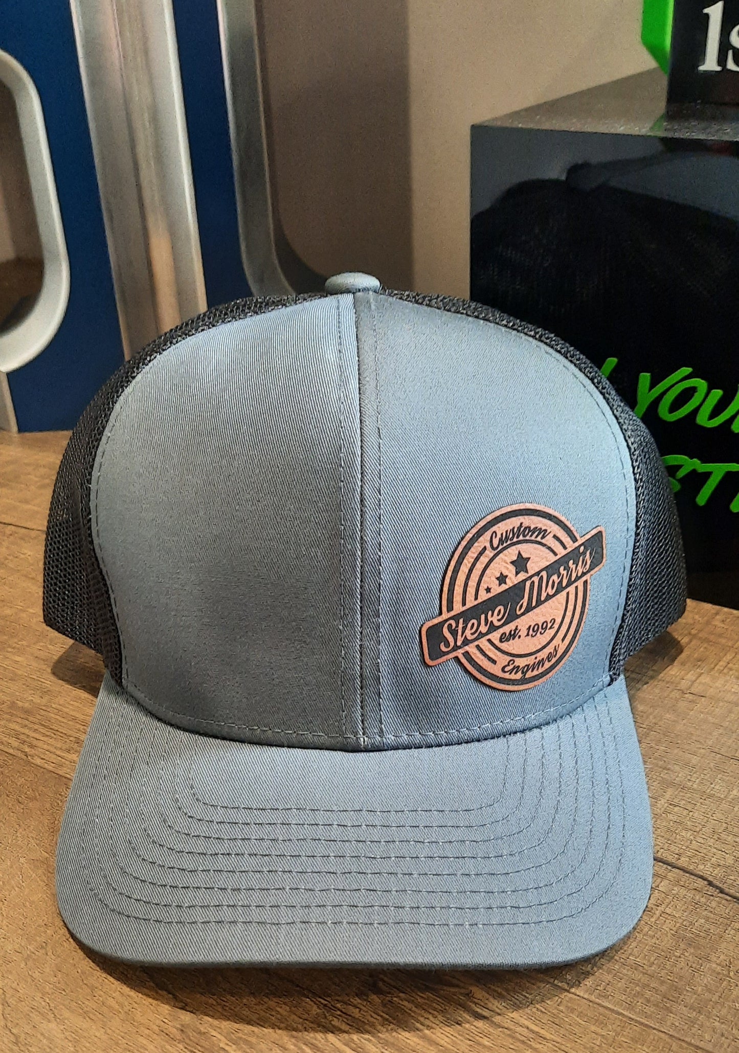 Grey/Black Snapback Trucker Hat