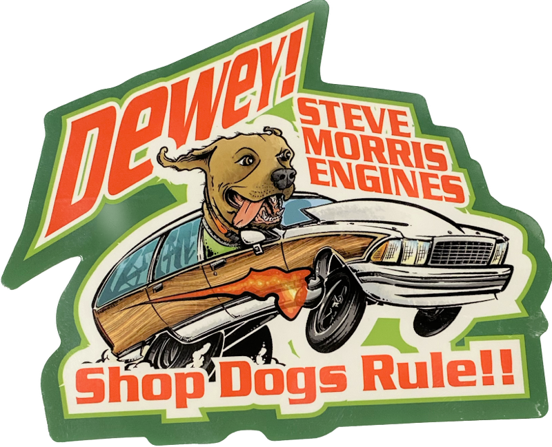 Dewey Decal - Shop Dogs Rule!