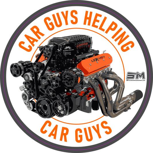 Car Guys Helping Car Guys Decal