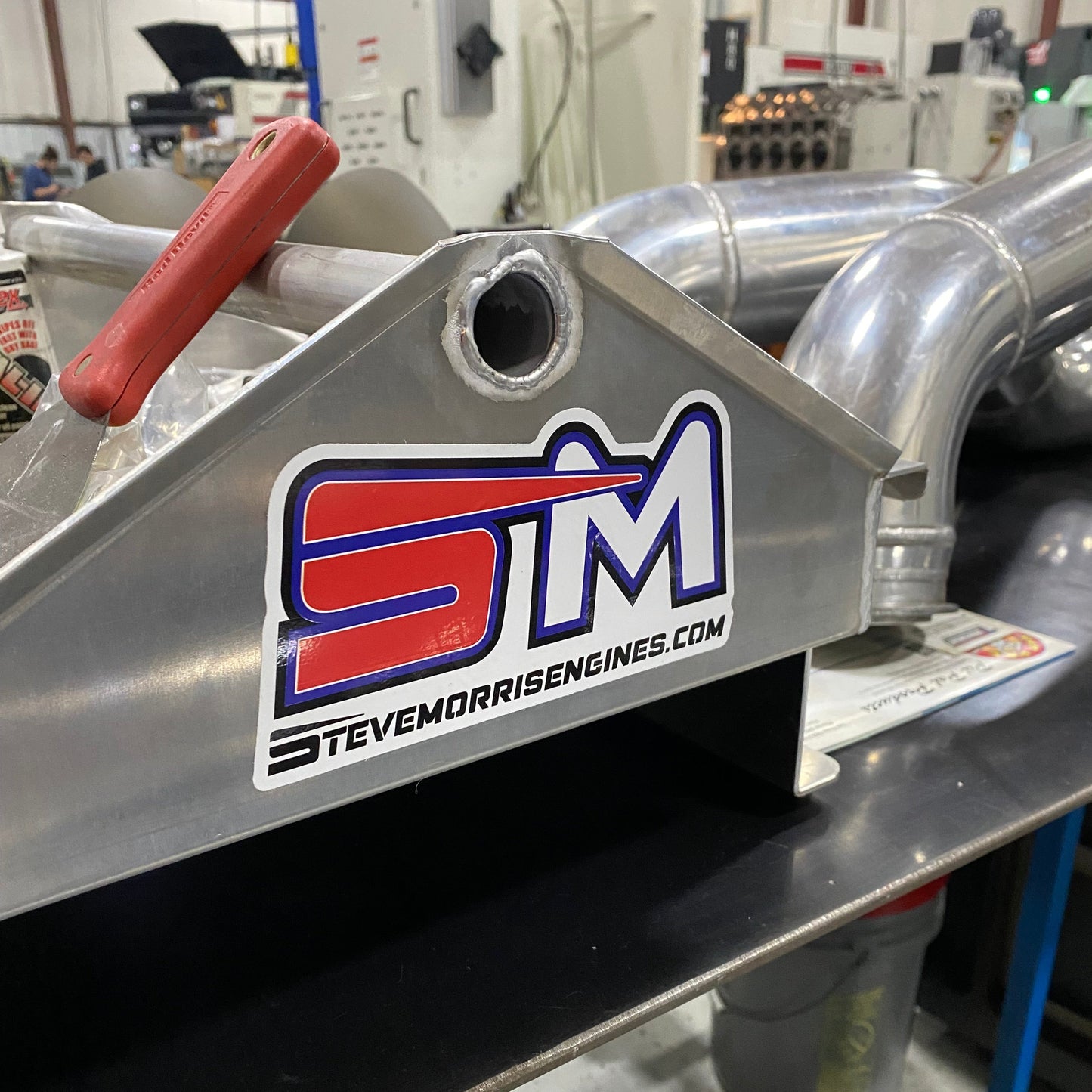 Red/White SM Logo Decal