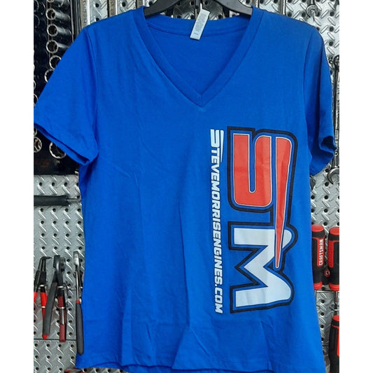 Ladies V-Neck Blue (Small Only) *ON SALE*